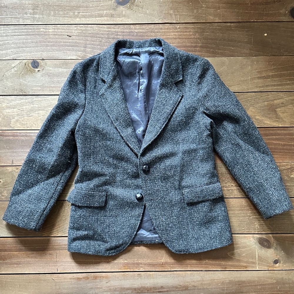 Jonathan Strong Classic Tweed Gray Blazer